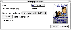 Logon Screen from Operator Headgap BBS.  